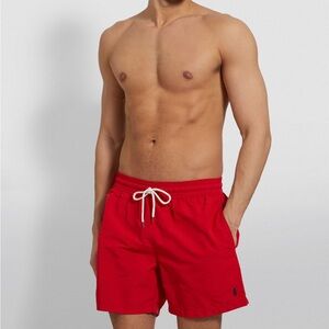 Red Men’s Polo ralph lauren swim trunks/shorts
